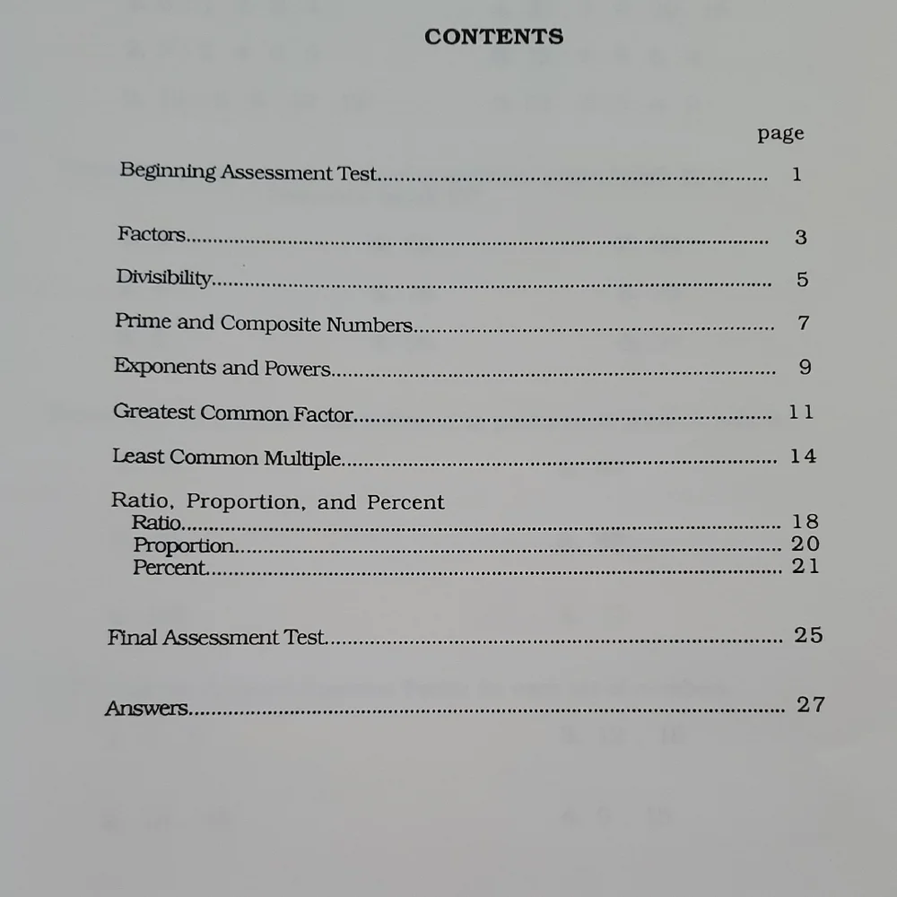 Straight Forward Pre-Algebra Books 1 and 2
